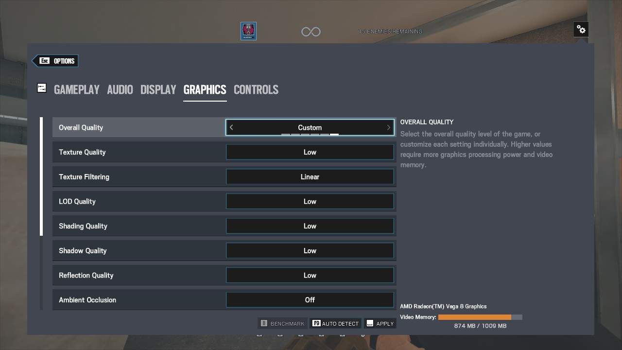 Rainbow Six Siege Graphic Settings for LowEnd Machines